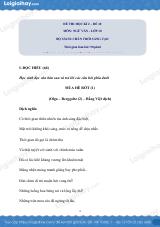 Đề thi học kì 2 Văn 10 Chân trời sáng tạo - Đề số 10
